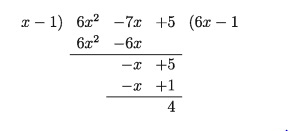 ভাগশেষ উপপাদ্য