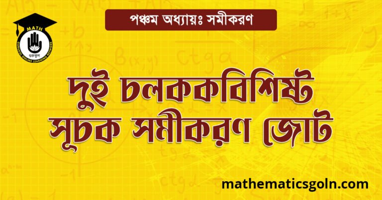 দুই চলকবিশিষ্ট সূচক সমীকরণ জোট