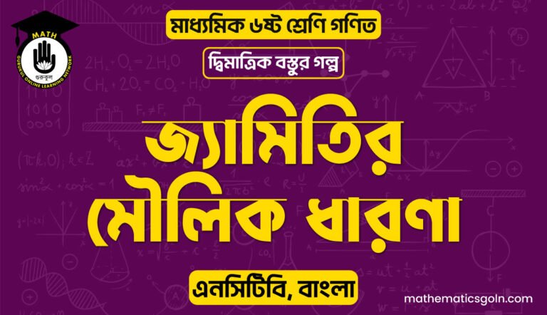 জ্যামিতির মৌলিক ধারণা