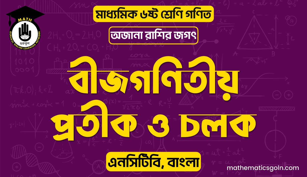 বীজগণিতীয় প্রতীক ও চলক